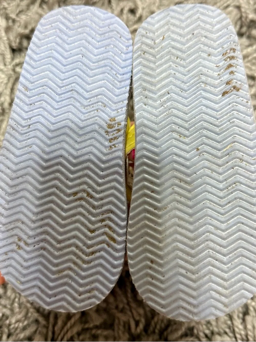 Carter's Yellow Daisy & Pink/Black Pattern Toddler Flip Flops